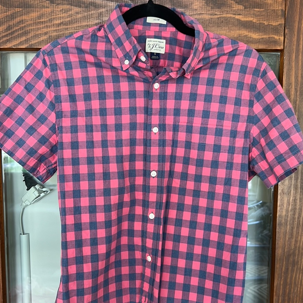 J.Crew short-sleeved button up shirt